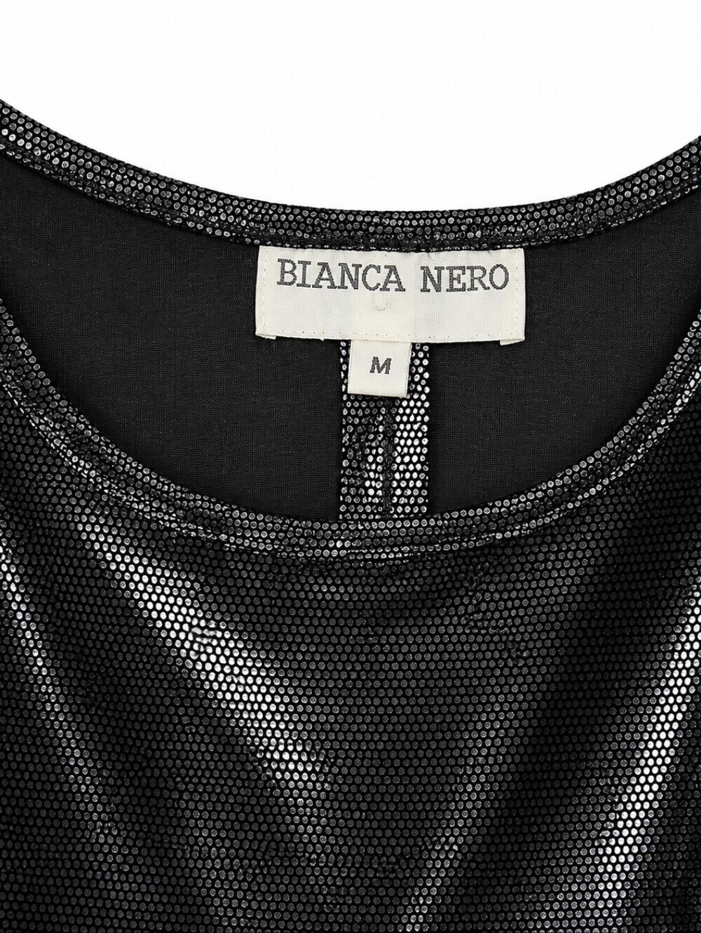 MARIA BIANCO NERO Black Sleeveless Shine Midi Dress - Picture 7 of 7